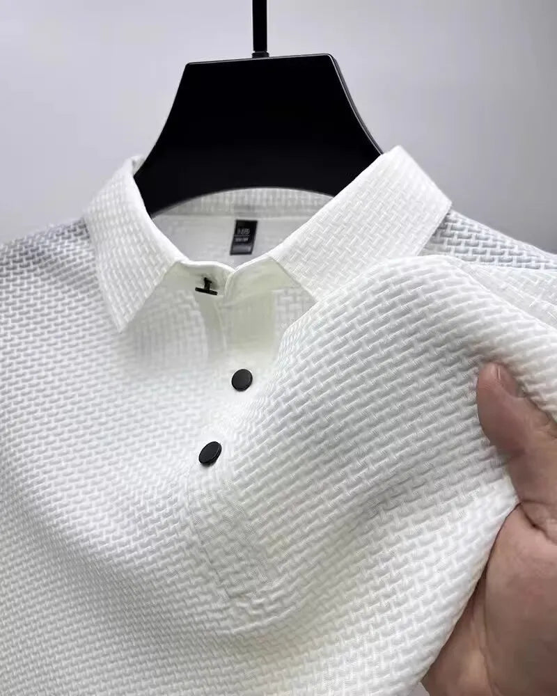Men's Business Casual Lapel Polo T-Shirt
