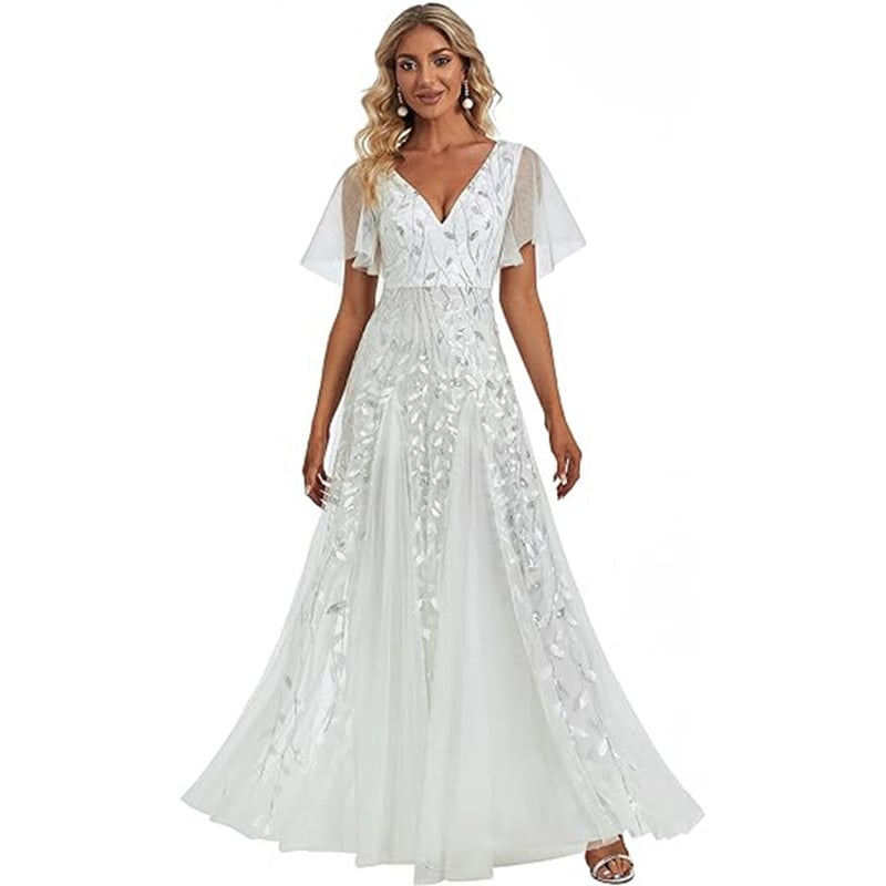 Evarisluxe Elegant Long Evening Dress for Women