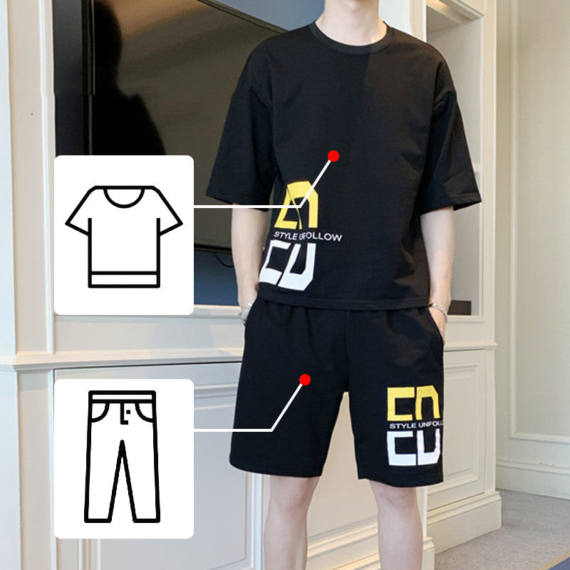 Men's Summer Suit with Short Sleeves