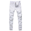Men's Slim Fit White Pants