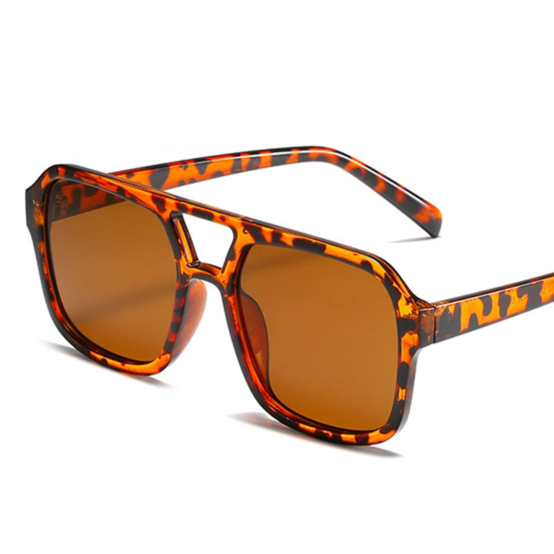 Vintage Oversized Yellow Sunglasses for Women