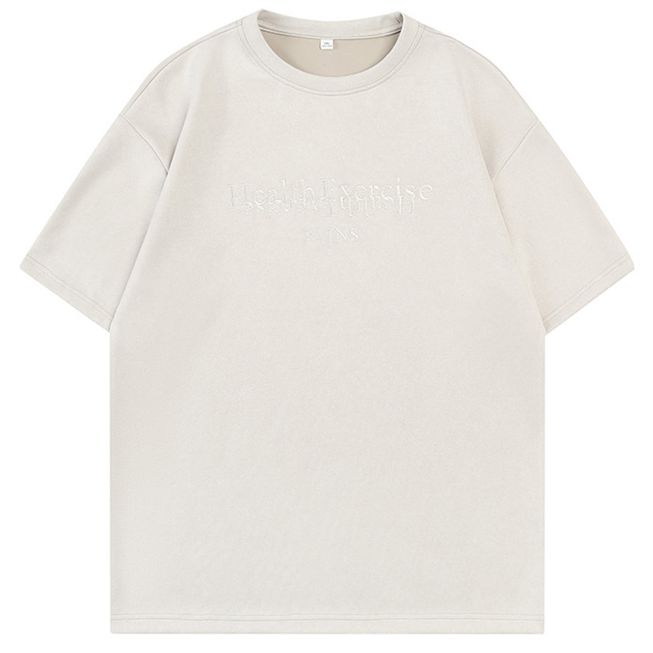 Vintage Y2K Oversized Suede T-Shirt for Men and Women