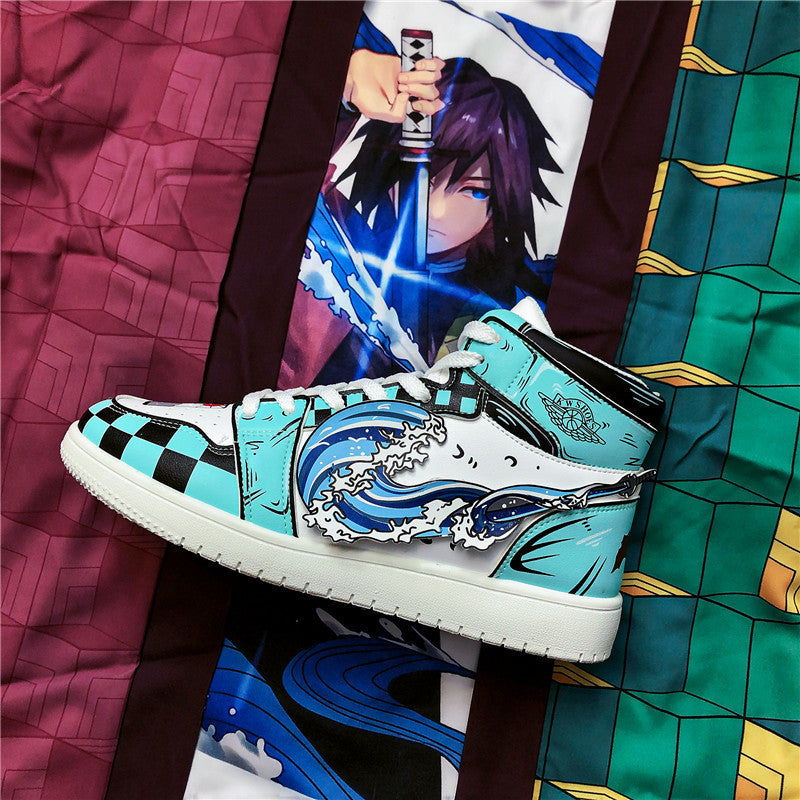Summer Men's Breathable Couple Sneakers - Demon Slayer Design