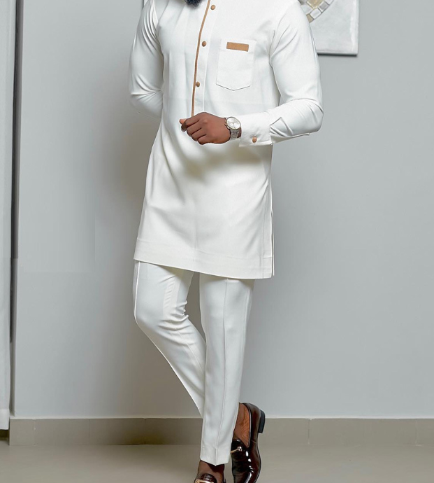New African Ethnic Style Men's 2-Piece Set
