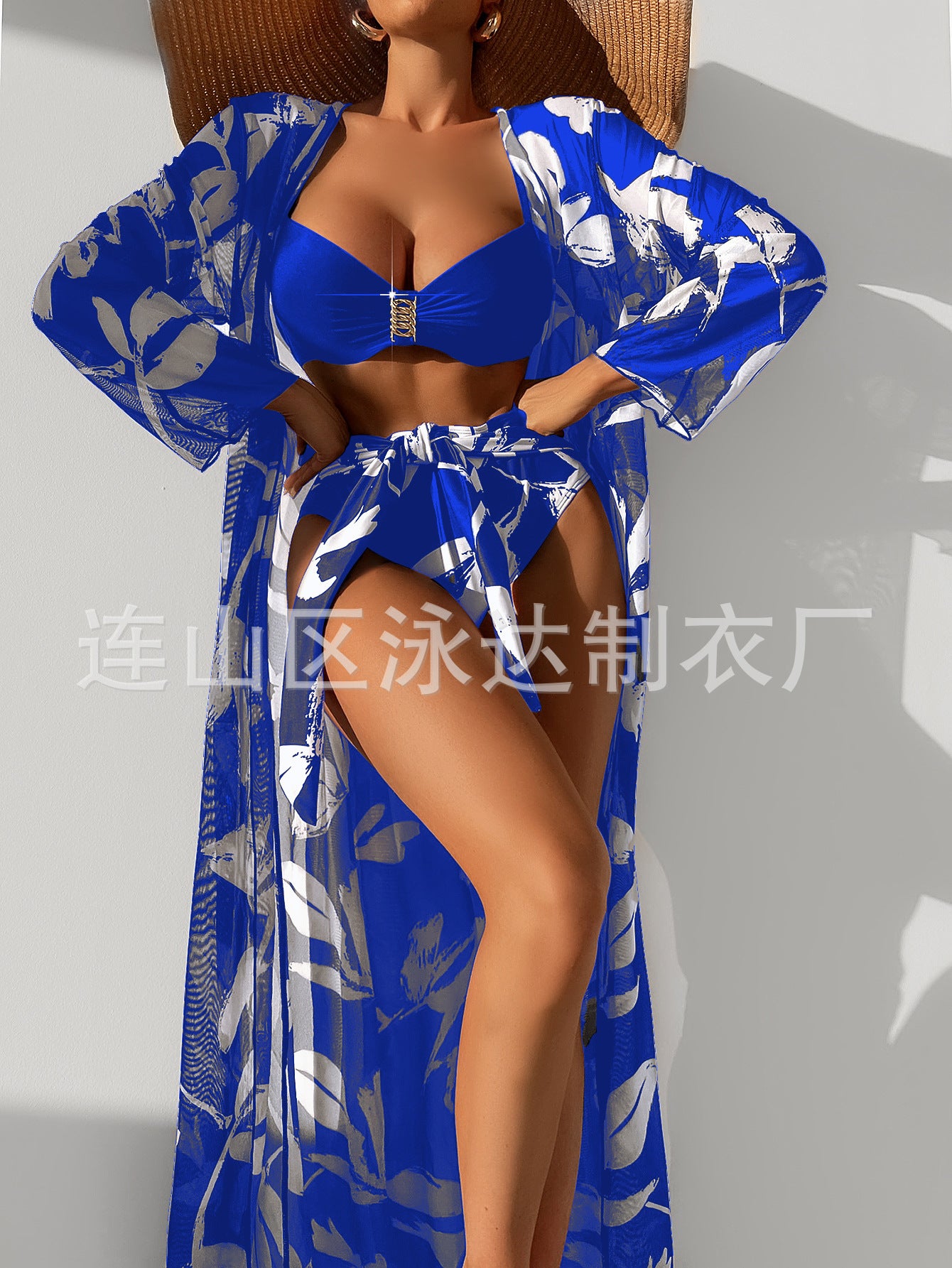 2023 Women's 3-Piece Long Sleeve Swimwear Set