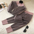 Fashionable Knit Sports Two-Piece Set for Women