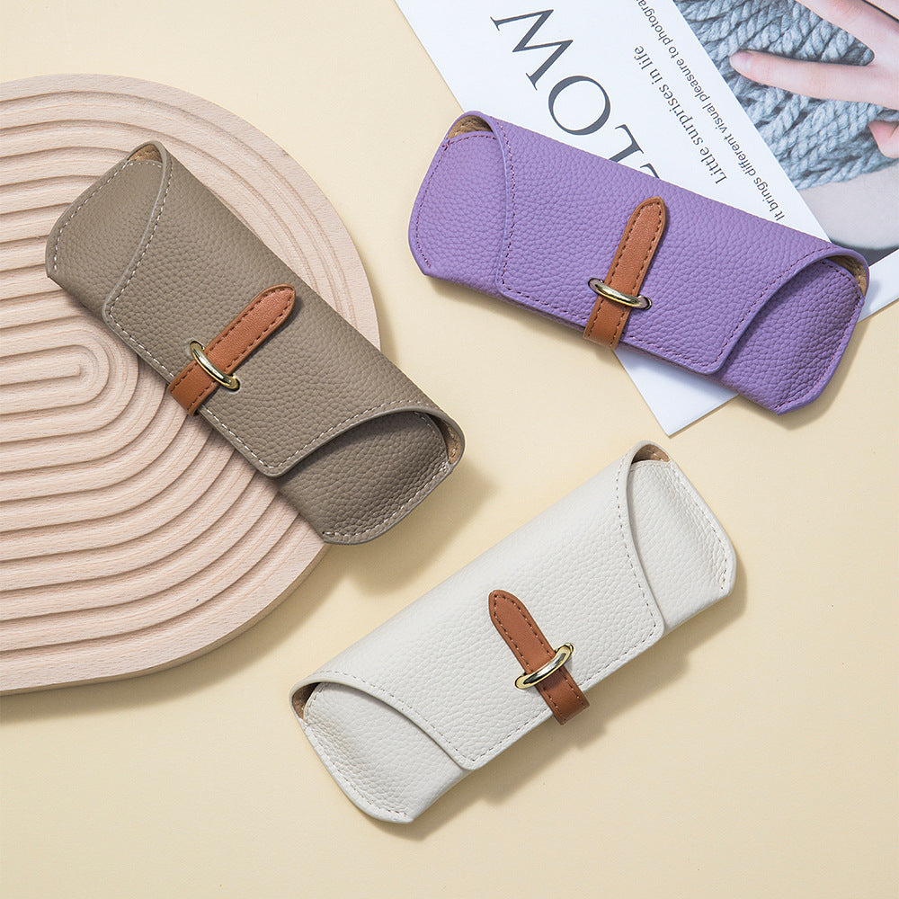 Creative Portable Leather Sunglasses Case for Men & Women