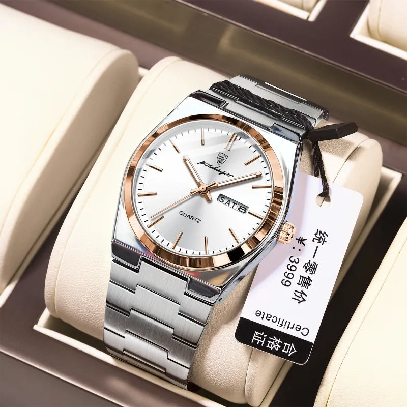 The Aqua Prestige Men's Slim Quartz Watch | Evarisluxe