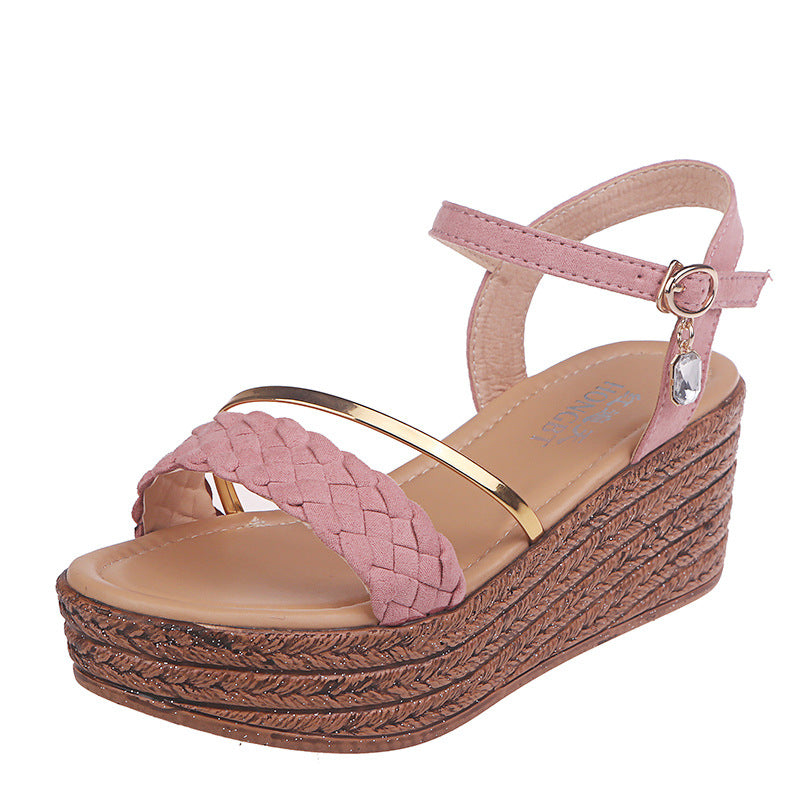 Wedge Heel Summer Sandals for Women - Casual & Non-Slip