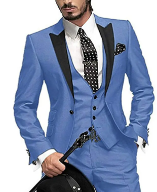 Men's Three-Piece Wedding Suit