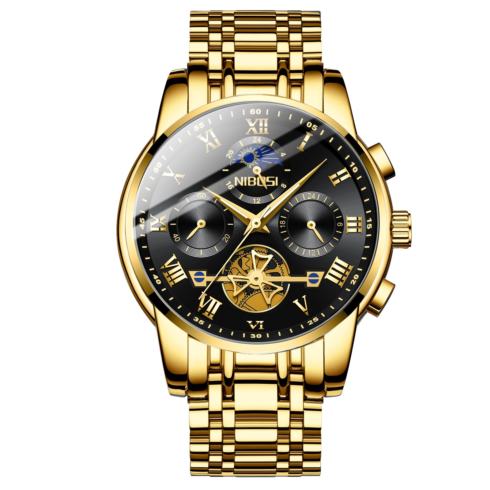 Casual Skeleton Mechanical Design Watch for Men