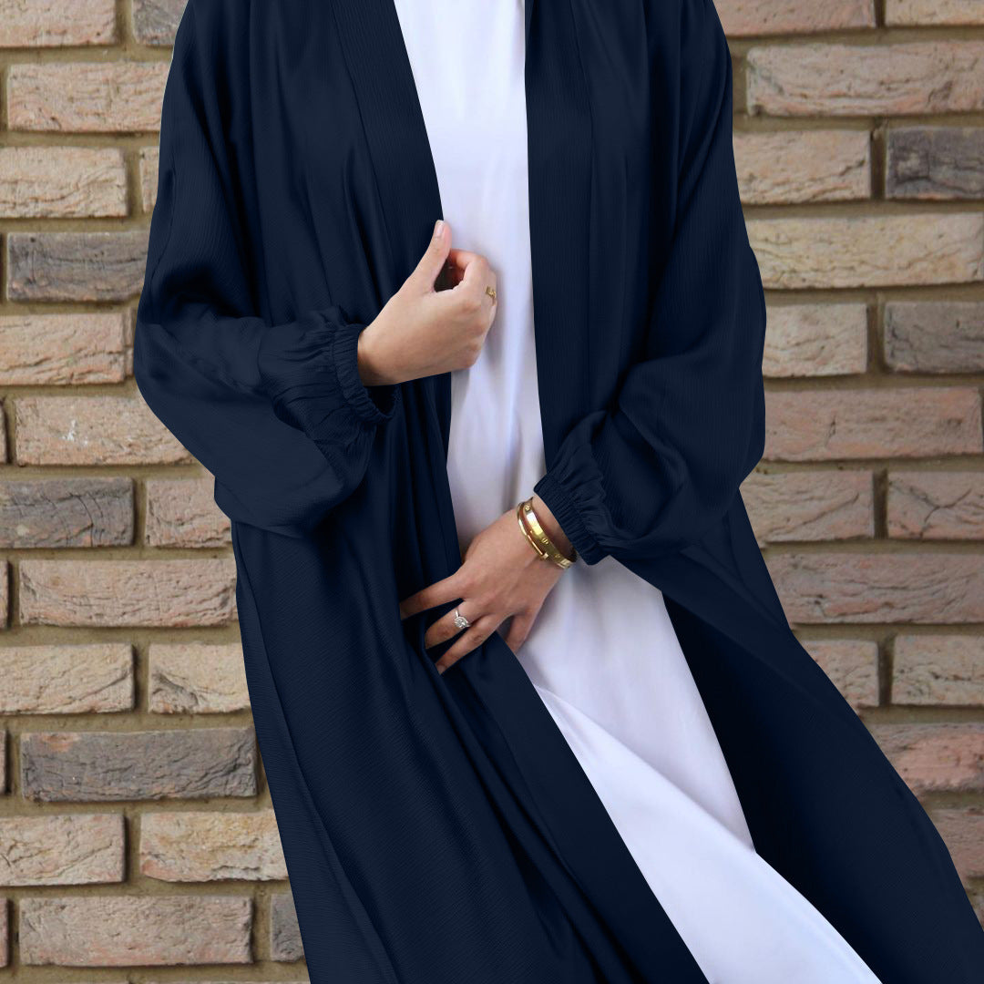 The Satin Bulle Dubai Cardigan Dress | Evarisluxe