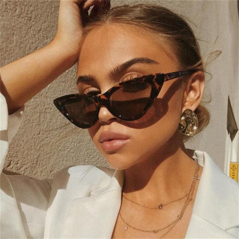 Retro Triangle Cat Eye Sunglasses for Women