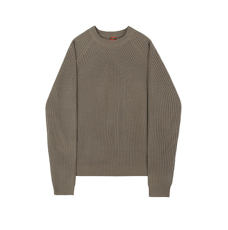 Men's Solid Color Sweater Jacket