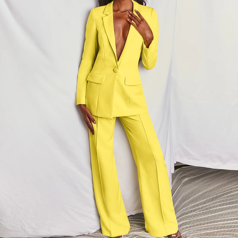 2022 Spring Summer Women's Fashion Blazer Suit Set