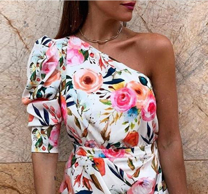 2019 Fashionable Print Bodycon Dress for Women