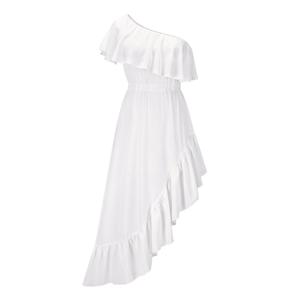 2022 Spring/Summer Women's Dress with Ruffle Hem