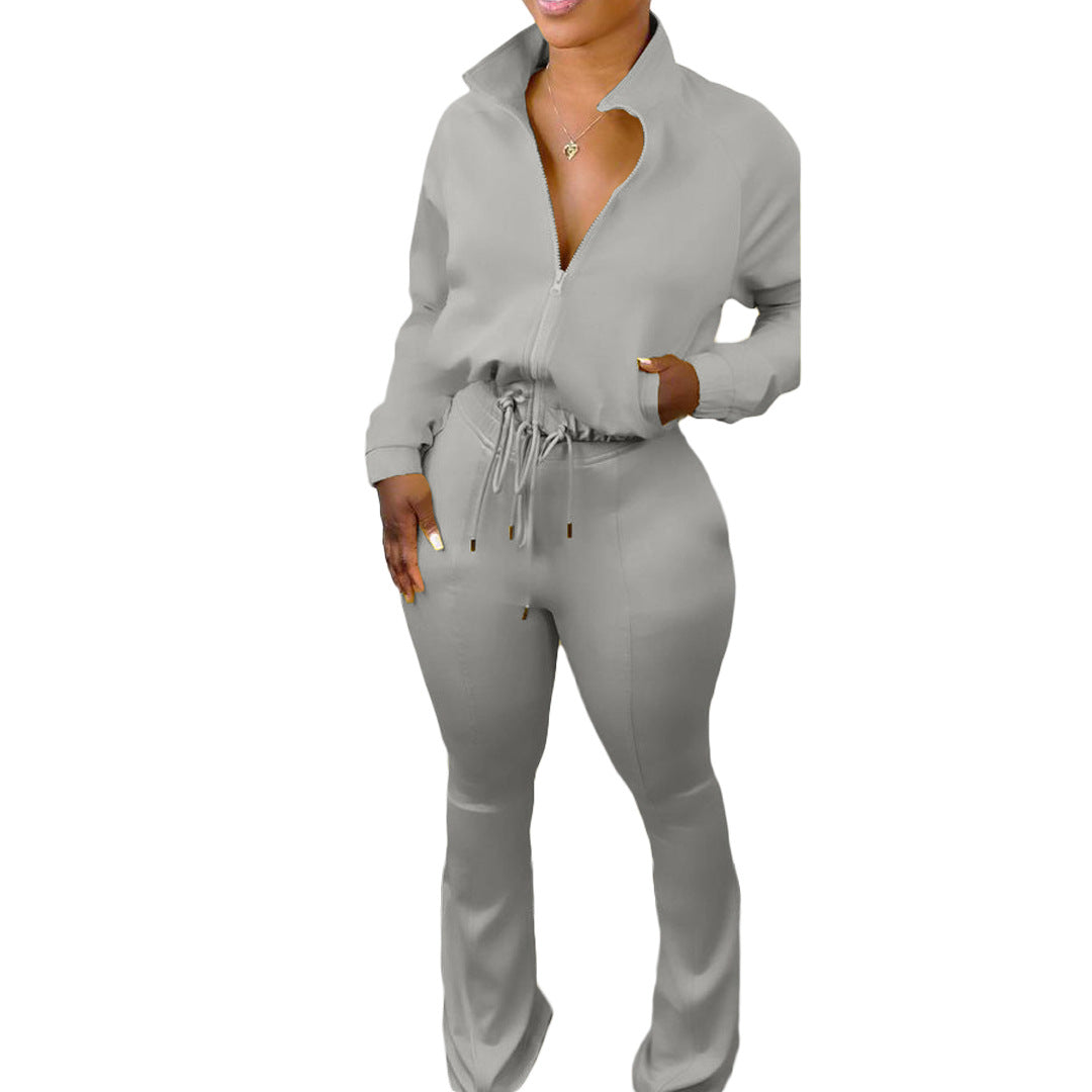 S80081 Women's Fashion Casual Two-Piece Sports Set