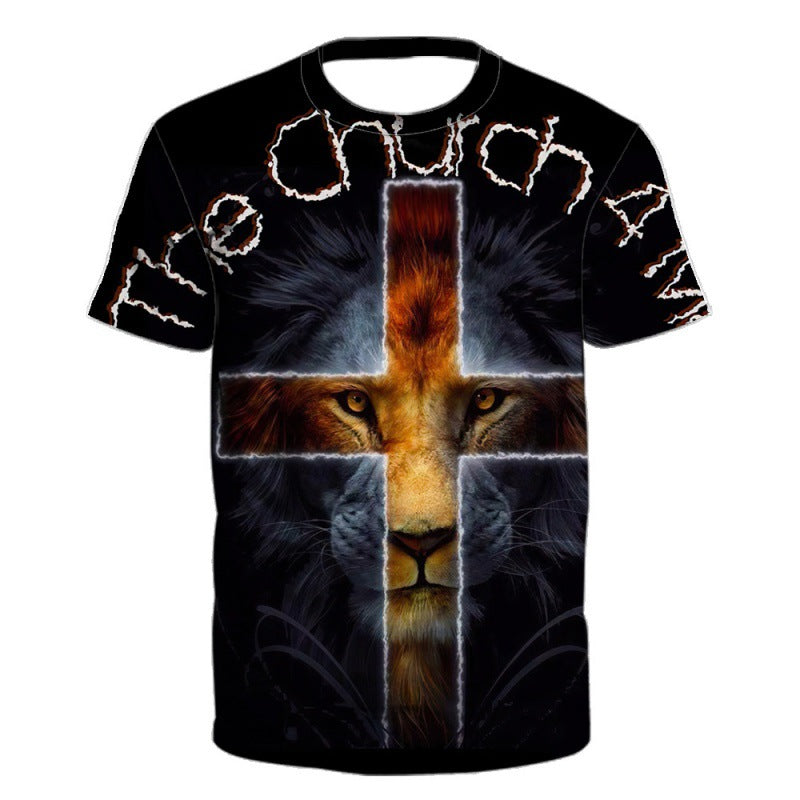 2023 Fashion 3D Printed Short Sleeve T-Shirt for Men