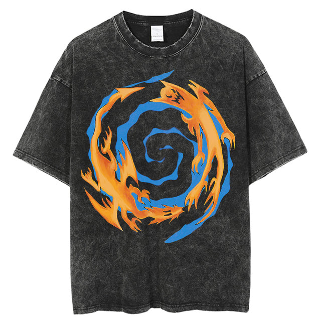 Vintage Yu Gi Oh Graphic T-Shirt for Men (Short Sleeve)