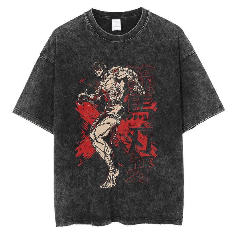 Hanma Baki The Grappler Gym Anime T-shirt for Men