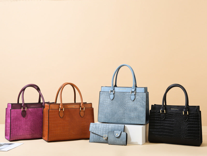 2023 New Women's Urban Chic Three-Piece Handbag Set