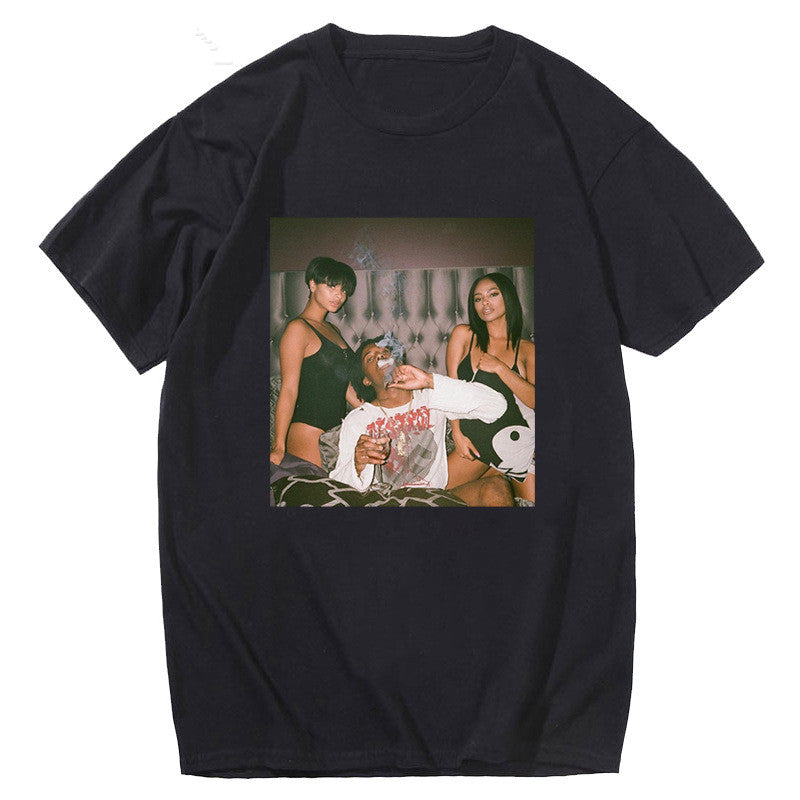 Rap Artist Graphic Short Sleeve T-Shirt
