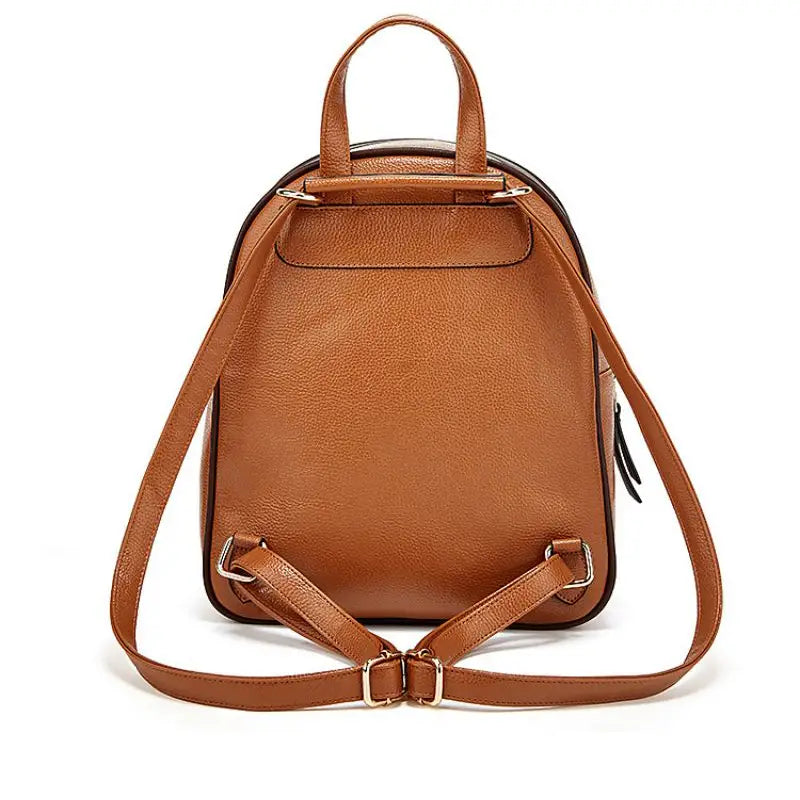 3-Piece Embossed PU Leather Backpack Set for Women