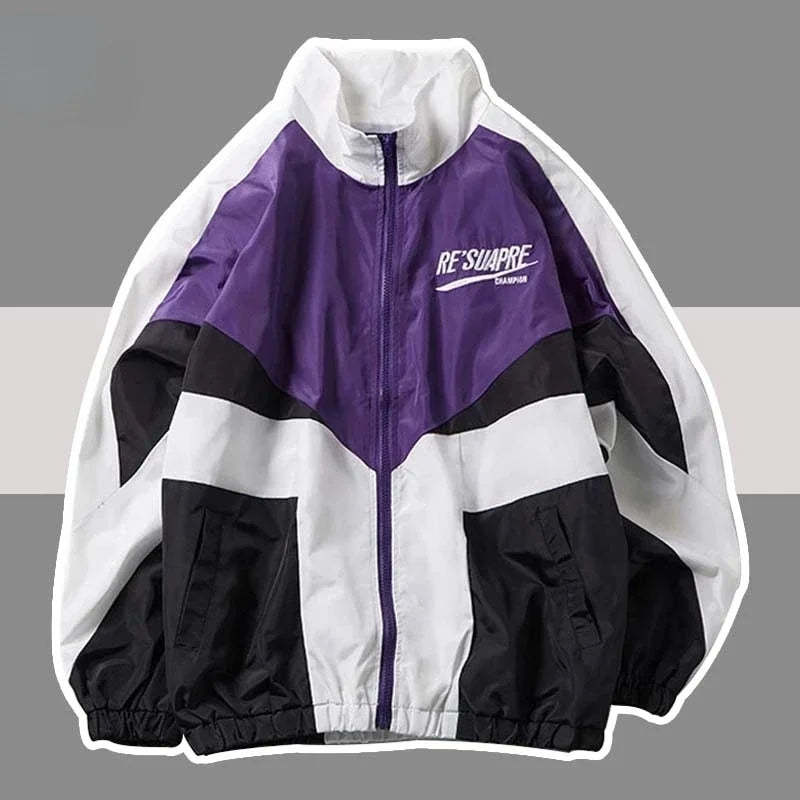 Deeptown Vintage Y2K Oversized Bomber Jacket for Women