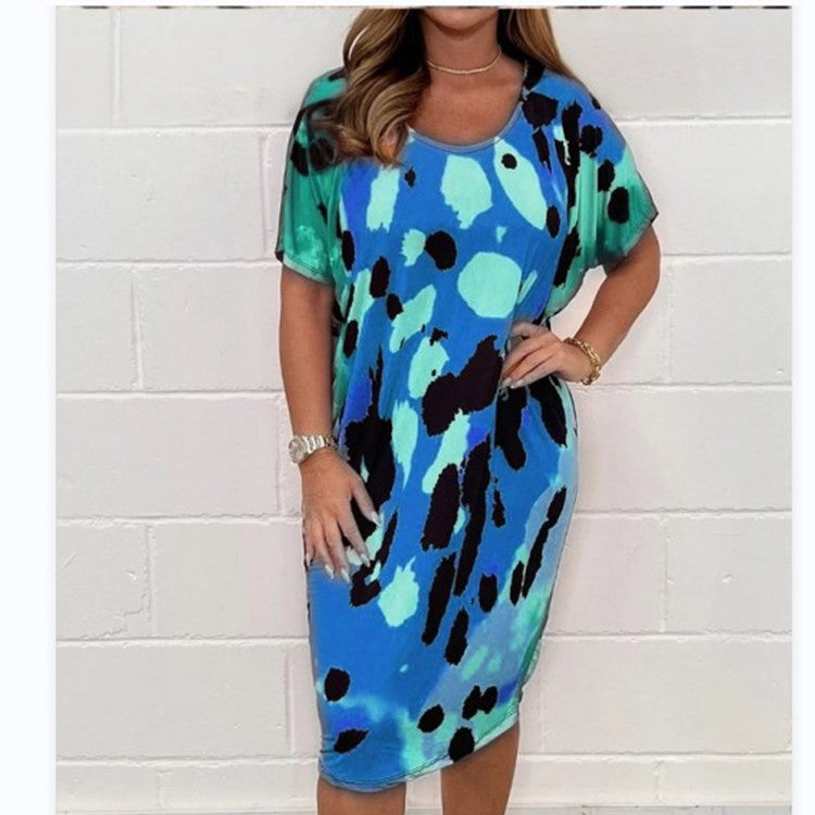 2023 Summer Plus Size Floral Casual Dress for Women