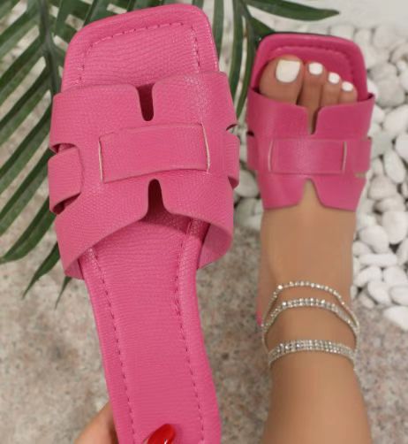 Summer Casual Woven Flat Beach Sandals for Women 36-43