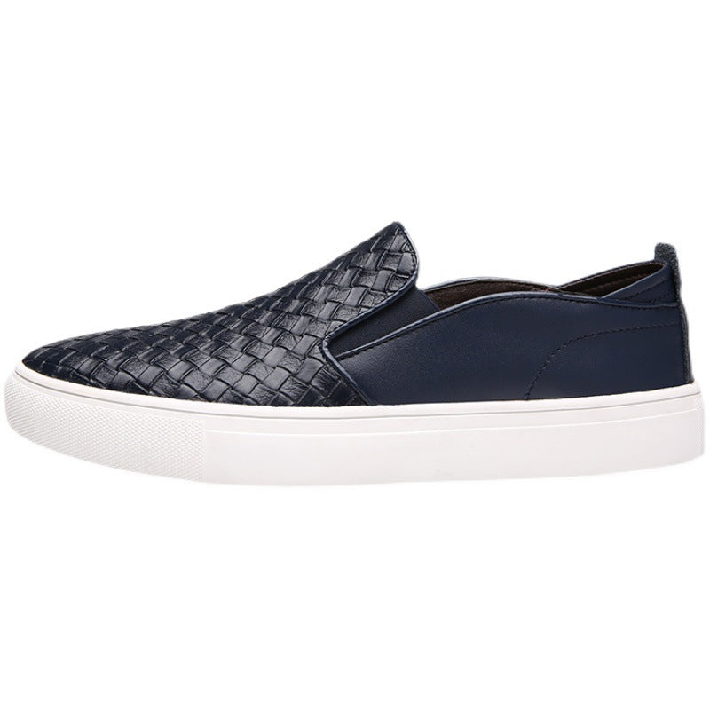 2023 Men's Casual Leather Loafers - Breathable Weave