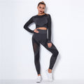 Seamless Knitted Two-Piece Dry Fit Yoga Set