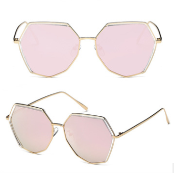 Trendy Irregular Metal Polarized Sunglasses for Men and Women