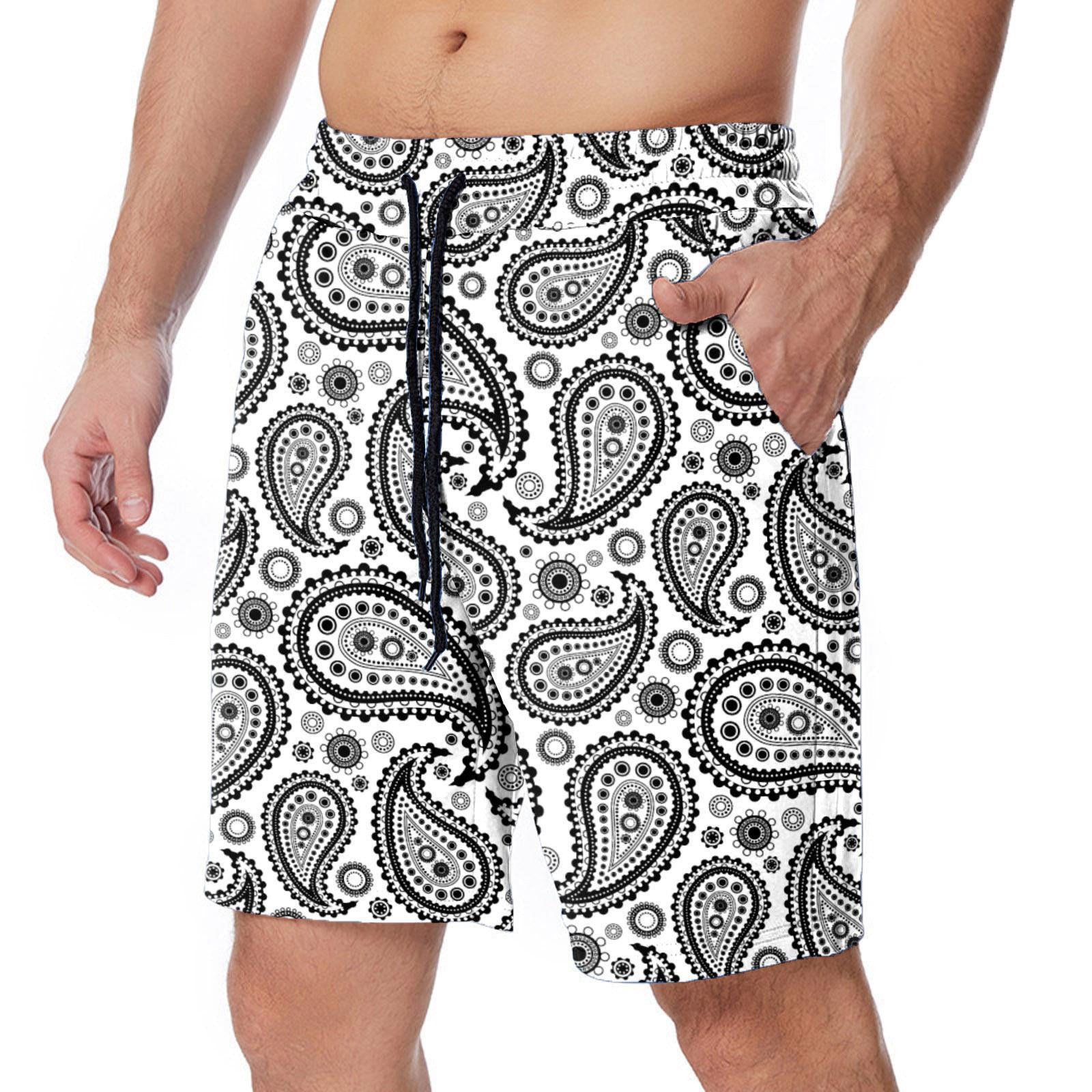 2023 Summer Men's 3D Digital Print Beach Shorts