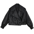 Spring 2021 Women's Loose Fit Korean Style Leather Jacket