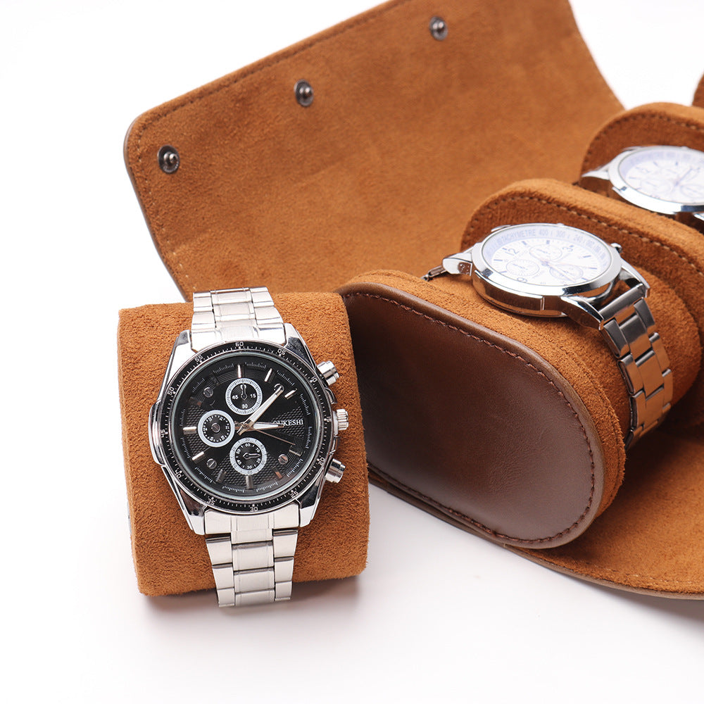 Multifunctional Leather Watch Box for Men and Women