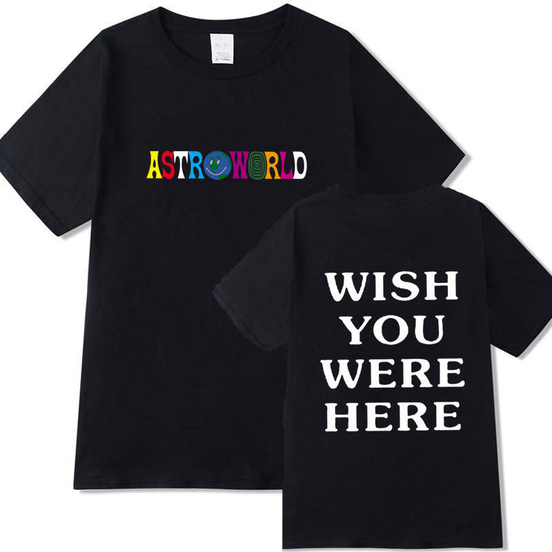 WISH YOU WERE HERET Fashion T-Shirt for Men and Women