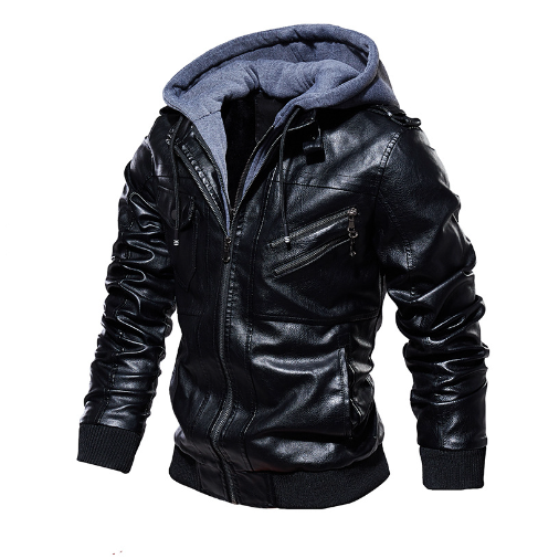 PU Washed Leather Jacket