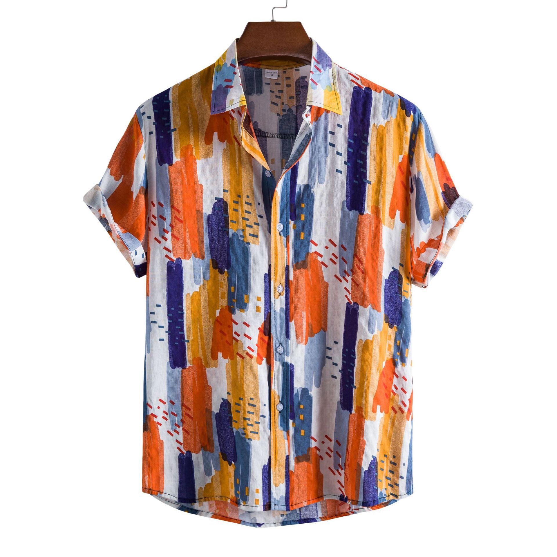 Men's Casual Short Sleeve Floral Shirt - Summer 2024