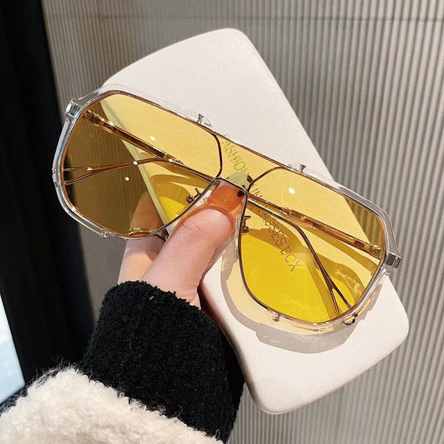 Unique UV400 One-Piece Sunglasses for Men and Women