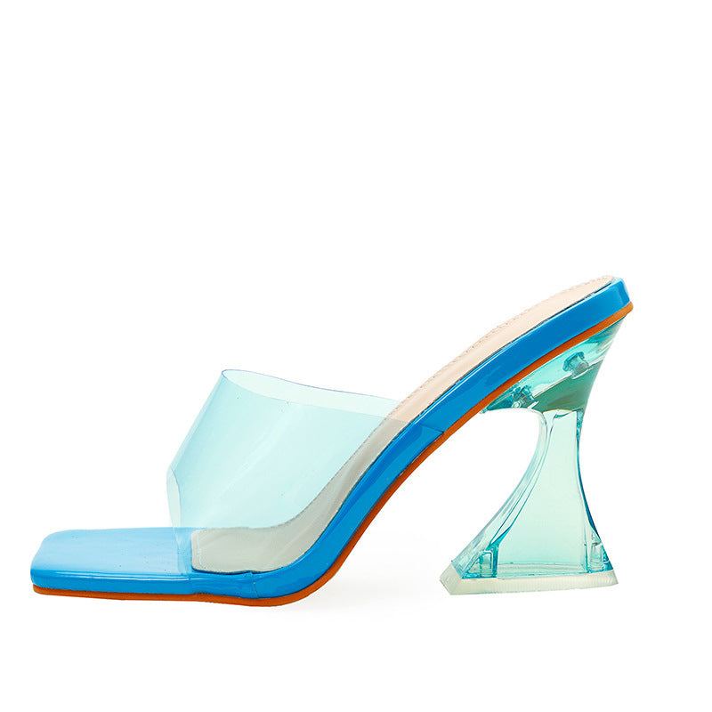 Evarisluxe Crystal Clear Perspex Stiletto