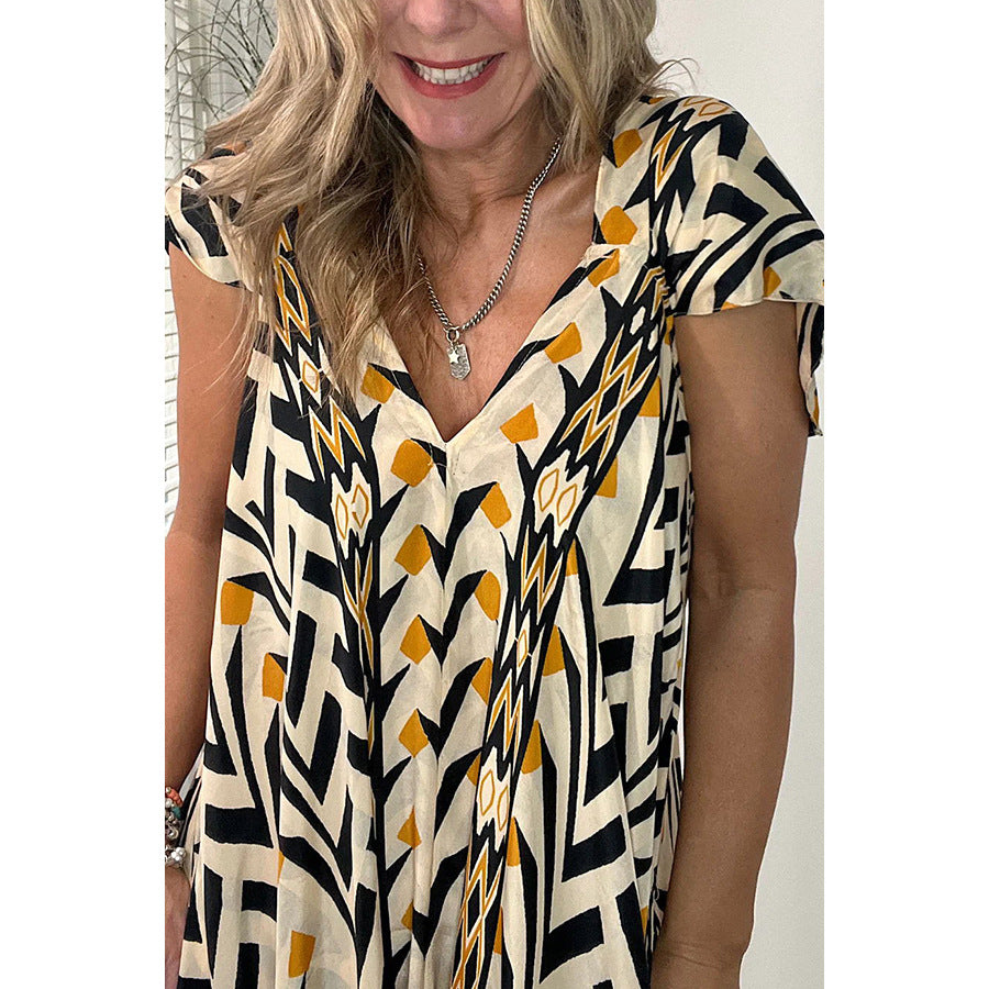 2023 Spring/Summer Floral Maxi Dress with Pockets