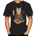 Japanese Style Cotton Short Sleeve T-Shirt for Men