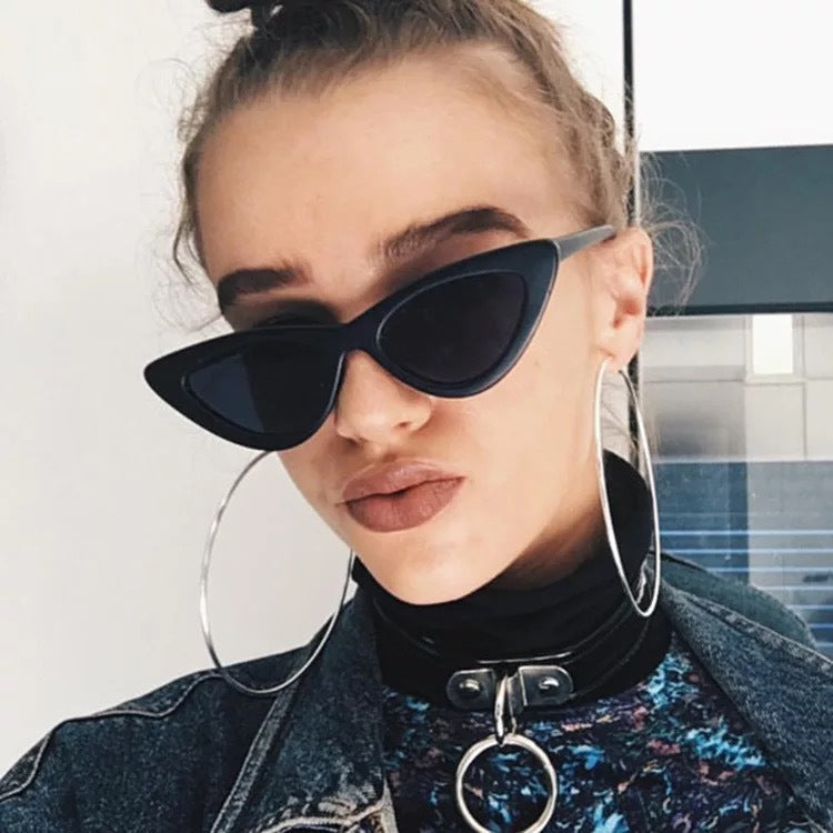Retro Triangle Cat Eye Sunglasses for Women