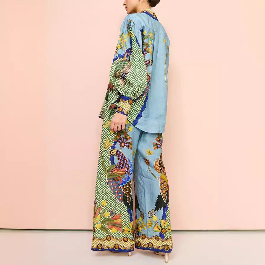 2023 Fashionable Two-Piece Set with Puff Sleeves