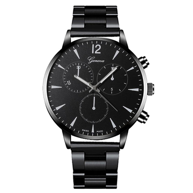 3PCS Men's Fashion Business Watches with Necklace Set | Evarisluxe