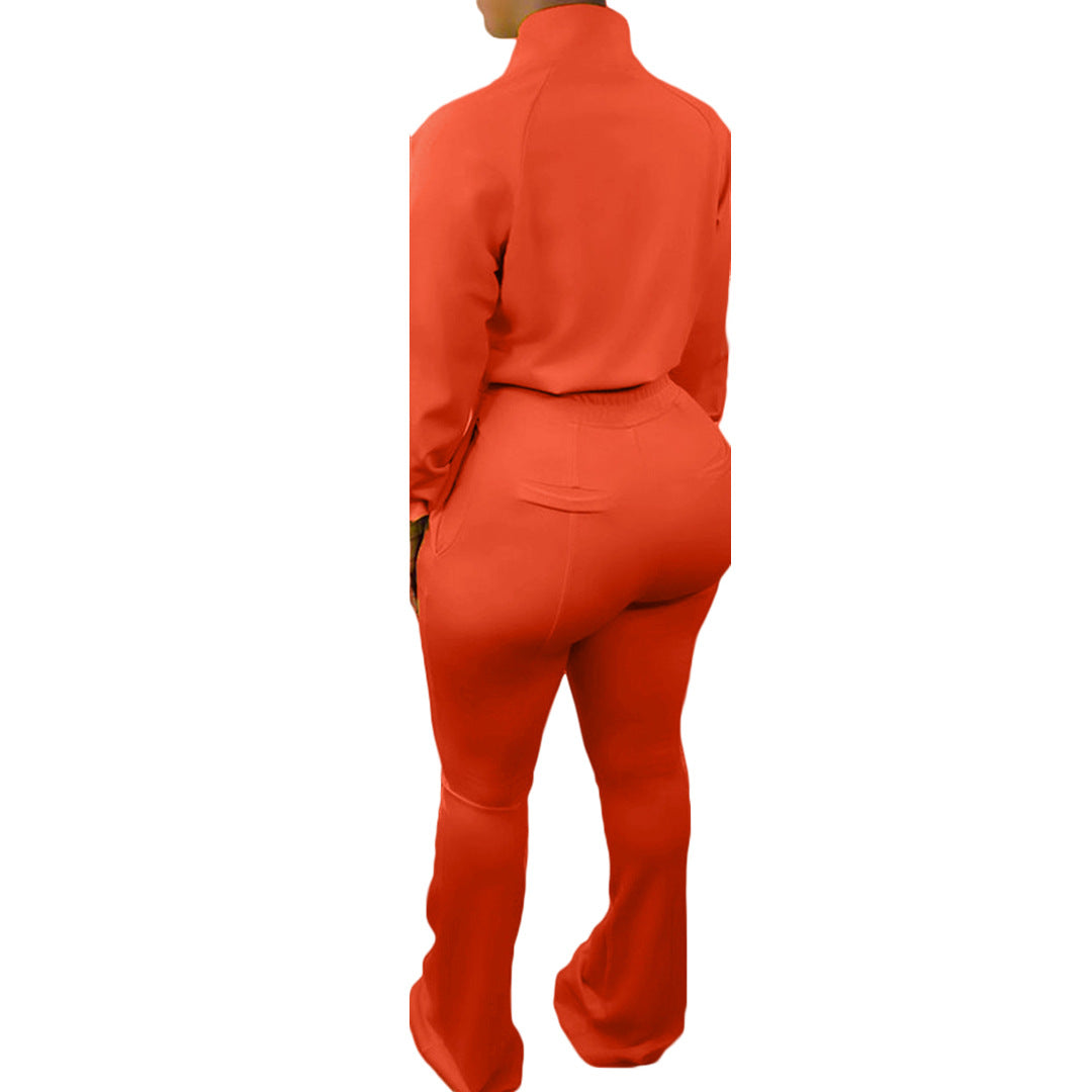 S80081 Women's Fashion Casual Two-Piece Sports Set