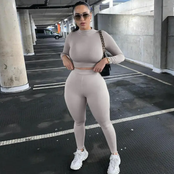EvarisLuxe Solid Luxe Two-Piece Overall Set