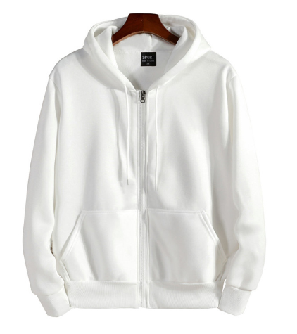 Cotton Hooded Zip Sweater Jacket